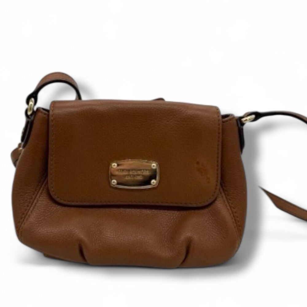 Michael Kors Leather Crossbody Bag - Brown